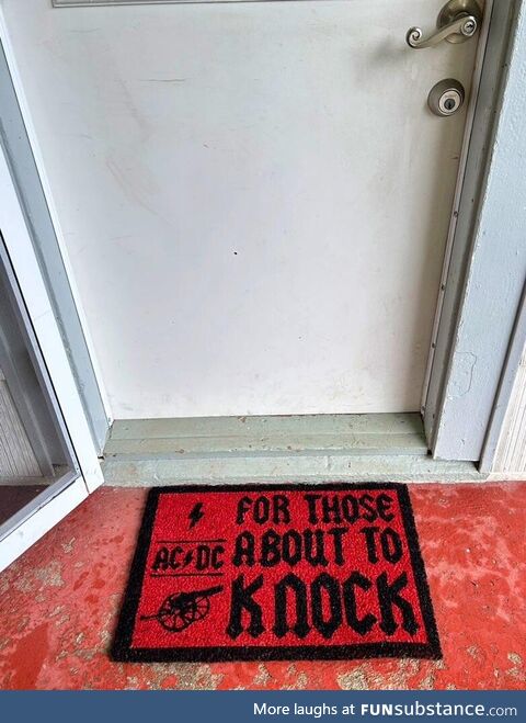 We salute you (so come in already)