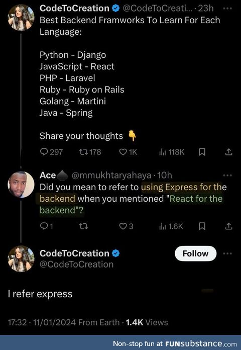 reactIsTheNewExpress