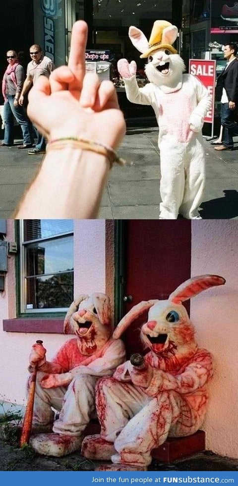 Waving bunny