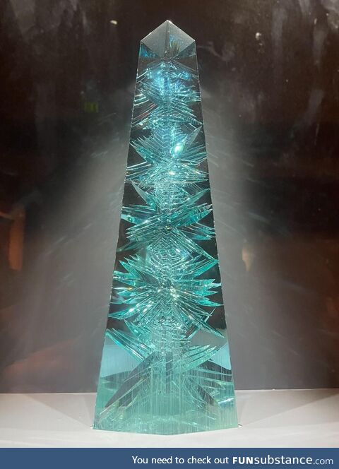 Dom Pedro aquamarine. The world's largest cut aquamarine gem.  At the Smithsonian