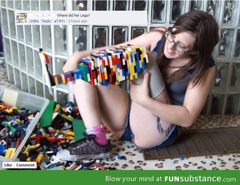 Where did her lego?