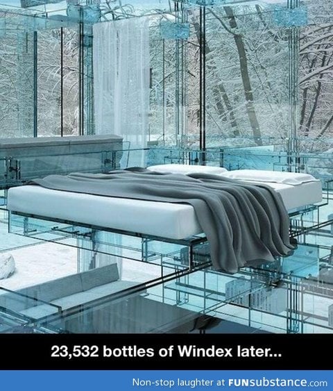 A house made entirely of glass