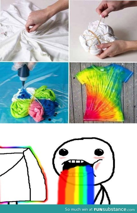 How to make a rainbow shirt