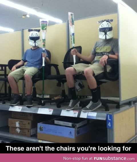 These aren't the chairs you're looking for
