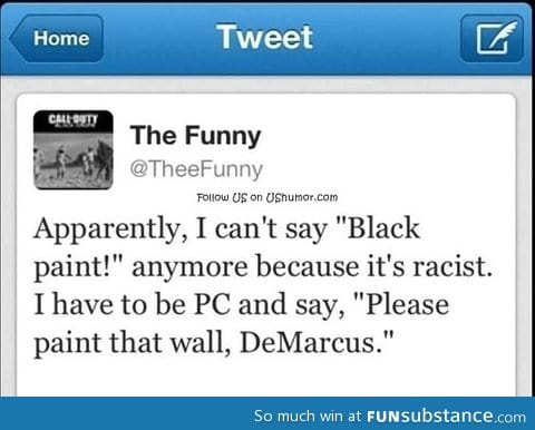 Black paint…
