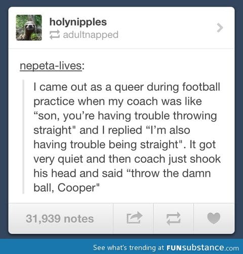 Throwing straight
