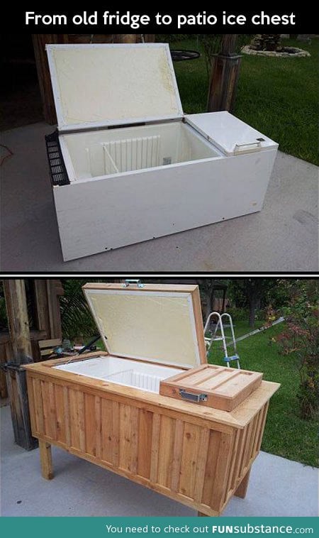 Old fridge converted into something awesome