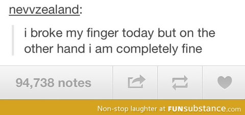 Broken finger