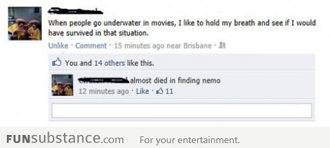 Almost Died In Finding Nemo