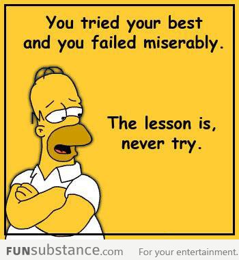 Homer's life advice
