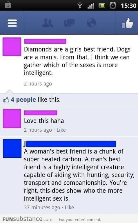 Diamonds vs. Dogs