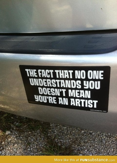 Bumper sticker wisdom