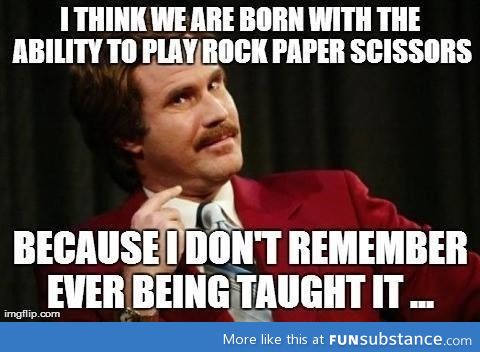 But I did just teach it to my little cousin... Hmm.