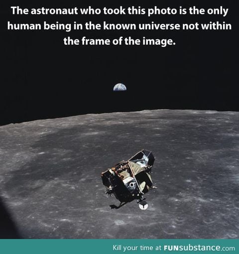 The only human who is not in the picture…