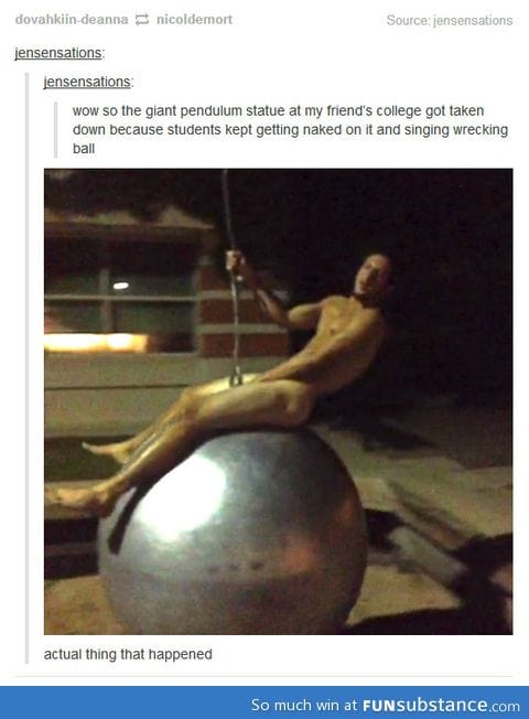 Wrecking ball in school