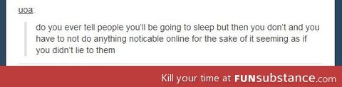 Pretending to be offline