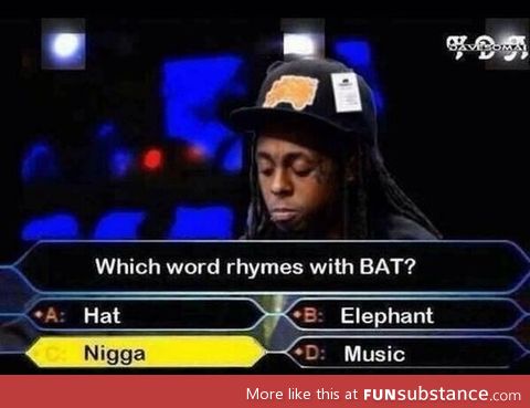 Lil wayne on who wants to be a millionaire