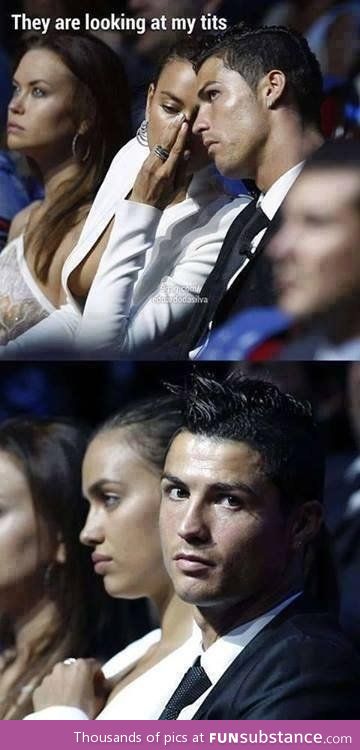 His face when