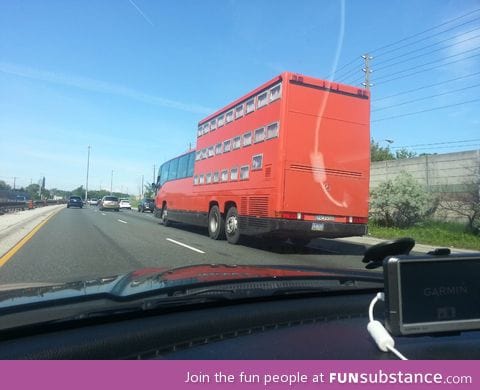 Triple decker bus