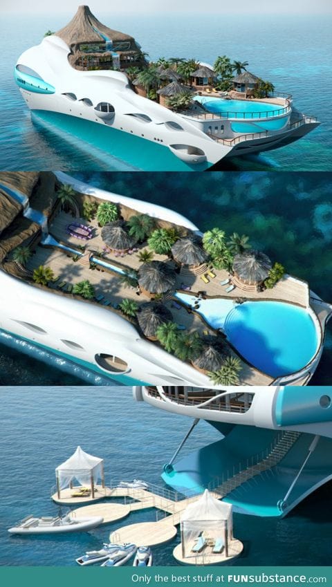 Island yacht concept