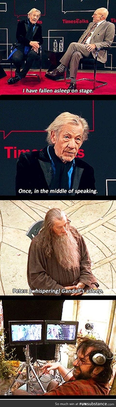 Gandalf falls asleep