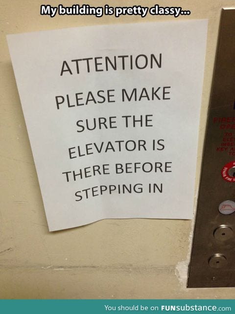 Be sure it's there