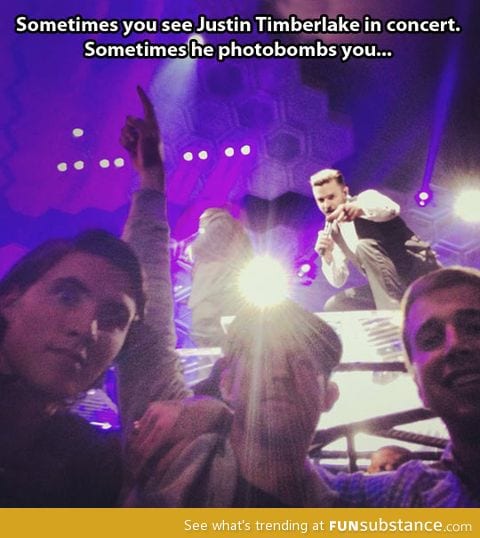 Justin Timberlake never misses a good opportunity