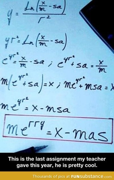 Clever assignment for Christmas