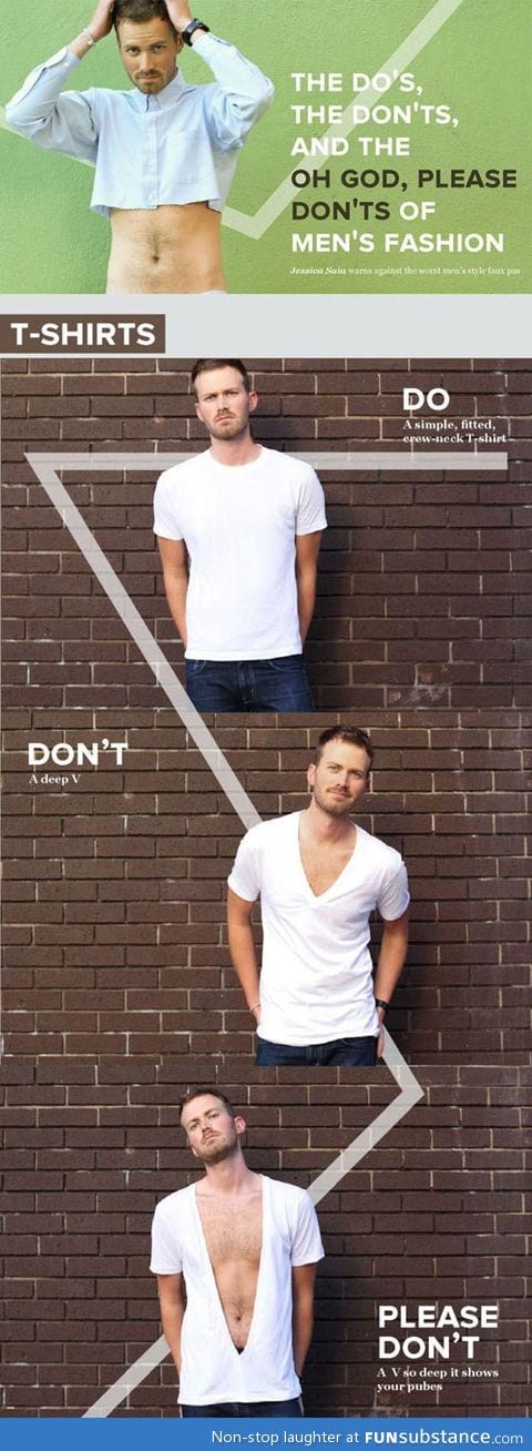 The dos and don'ts of men's fashion