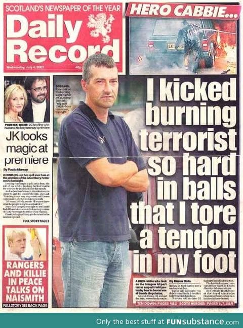 How scottish people deal with terrorists