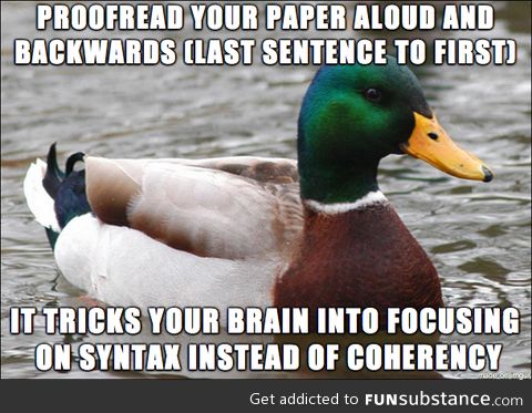 Better way to proofread