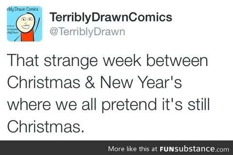 The week between new year and christmas