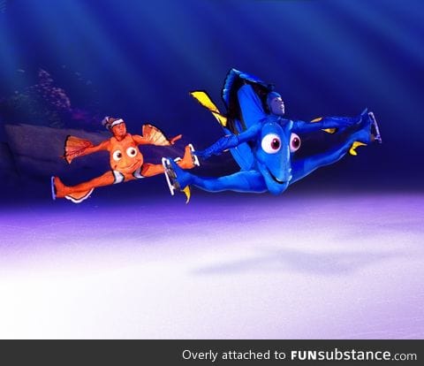 Disney on ice sure is freaky